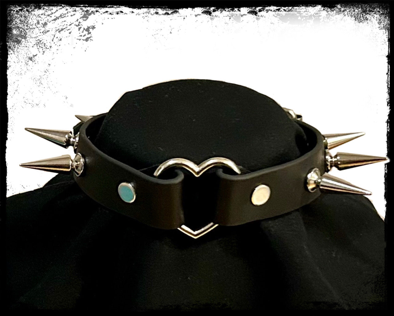 Spiked Heart Choker