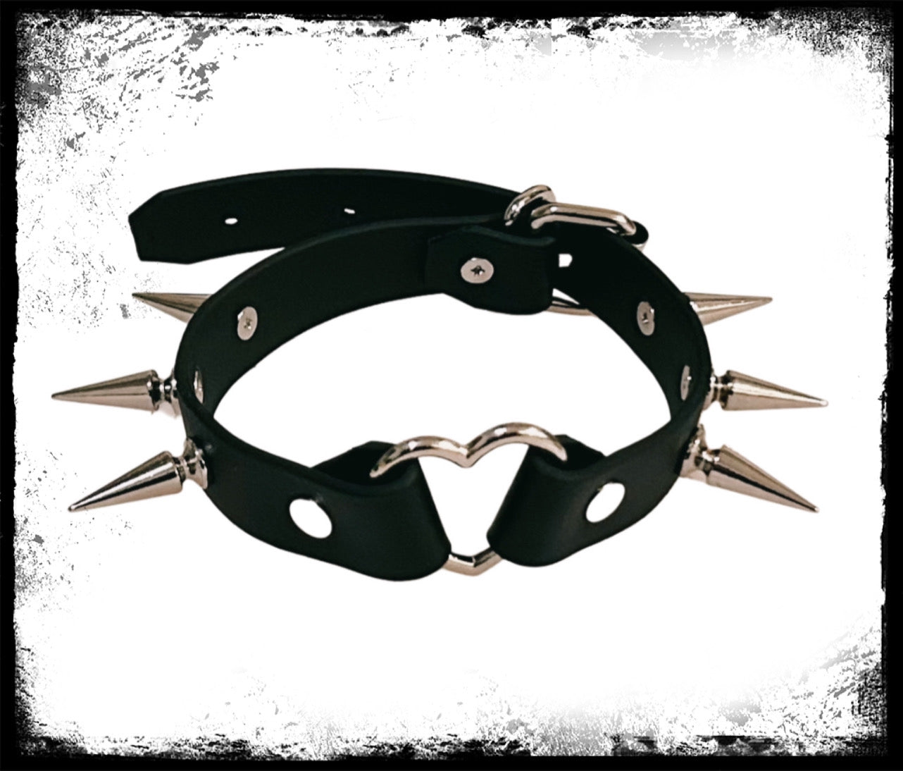 Spiked Heart Choker